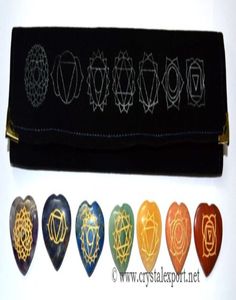 Get Best Value of <b>Chakra</b> Engrave Heart <b>Set</b> With Symbol Pouch : <b>Chakra</b> Engrave Heart <b>Set</b> With Symbol Pouch for Sale - Product Image 1