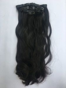 30 pouces lâche vague profonde crépus 4C Super vague Clip-In CLIP-IN Extensions de cheveux humains cheveux indiens bruts Styles de vague de corps élégants - Product Image 5