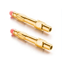 Connecteur à balle personnalisé, fiche banane 4 mm, prise 4 mm, filetage M4, nickelage