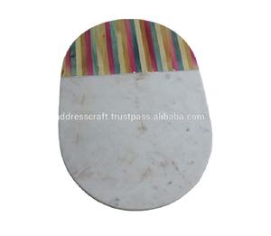 Blocs à découper en marbre à Joint de bois en coin/planche à fromage dernière planche à découper personnalisée pour ustensiles de cuisine - Product Image 2