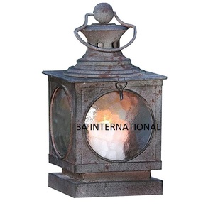 Décoration de sol Bougeoirs Et Lampes Lanterne À Bougie Avec Verre Maison Balcon Décoration Lanterne En Métal À Prix Abordable - Product Image 1