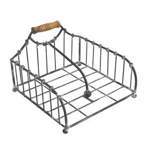 Wrought Iron Metal Napkin Baskets Stand and Decorative Napkin Holder - Product Image 1