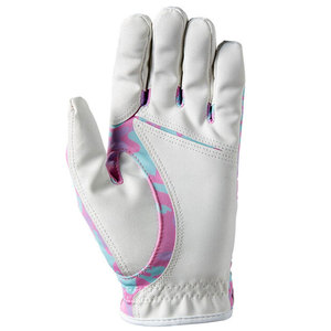 Gants de golf pour la main gauche en cuir PU souple, pleine couleur, respirants, anti-humidité, antidérapants, à doigts entiers, avec logo personnalisé - Product Image 6