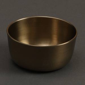 จานซอสปรุงรส,ถ้วยซอสโลหะทองเหลืองกลมกันสนิมแผ่นซอสโลหะขนาดเล็กสำหรับใช้ในครัวเรือน - Product Image 2