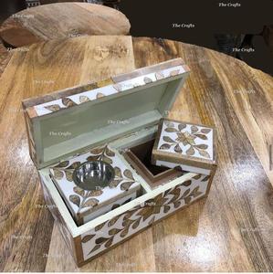 Fantastic Design Mubkhar Bakhoor <b>Burner</b> in Wooden & Metal Traditional Islamic Religious Work Incense Oud <b>Burner</b> Set Cheap Price - Product Image 6