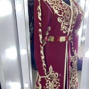 Designer Beautiful Moroccan Kaftan Wedding <b>Dress</b> with Heavy Embroidery Elegant Traditional Bridal Wear 2025 Collection - Product Image 1