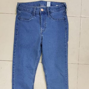 Salopette en jean décontractée pour femme, de marque haut de gamme, en coton extensible, respirante, écologique, taille élastique, surplus de production - Product Image 1