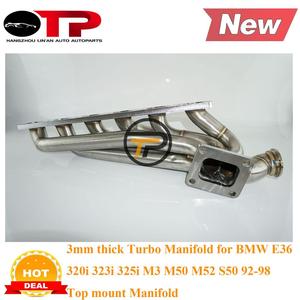 Tubo de escape OTP de 3mm de espesor, colector Tur bo para B <span class=keywords><strong>E36</strong></span> <span class=keywords><strong>320i</strong></span> 323i 325i M3 M50 M52 S50 92-98, Colector de montaje superior - Product Image 5