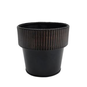 Techome — planteur rond en fer décoratif, pour jardin, finition oxonique, Style américain, personnalisé à la main, vente en gros - Product Image 2