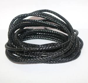 เครื่องประดับสร้อยข้อมือหนังธรรมชาติถักหนา10มม. 12มม. ทอ5ชั้นสำหรับเครื่องประดับ - Product Image 6