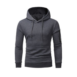 Sweat-shirts en maille pour hommes, collection automne-hiver 2021, style urbain, coupe oversize, couleur unie, avec motif logo personnalisé, fabrication usine, tendance - Product Image 1
