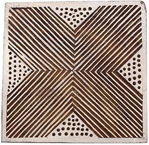 Forme attrayante sculptée à la main pour les timbres en bois d'impression sur tissu - Product Image 2