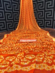 ชุดผ้าส่าหรีสำหรับผู้หญิงอินเดียส่าหรีเรียงตามลำดับแบบจีนเสื้อผ้าอินเดีย - Product Image 3