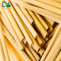 Pailles à boire en bambou écologiques réutilisables, directement de l'usine, ensemble de pailles naturelles et organiques avec brosse de nettoyage pour restaurants