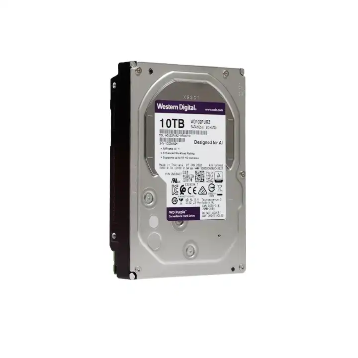 Disque dur Western Digital Purple 10 TB interne 3.5 WD102PURX-78
