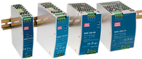 MEAN WELL NDR-120-24 120W Catu Daya AC-DC Output Tunggal untuk DIN Rail 24V 5A Kelas Industri 90-264VAC Efisiensi 89% 150mVp-p