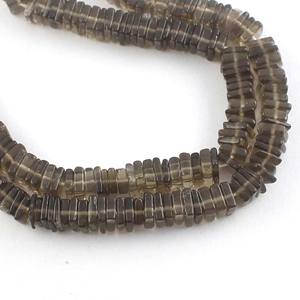 Cristal de Quartz naturel pierres de guérison 3-4mm forme carrée noir Onyx bleu Amazonite rose jaspe fumé Heishi brun bijoux noir - Product Image 4