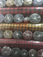 Tissu de flanelle teint en fil brossé, 100% coton, neuf, combinaison de flanelle douce et rétrécissement, gris
