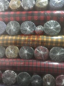 Tissu de flanelle teint en fil brossé, 100% coton, neuf, combinaison de flanelle douce et rétrécissement, gris - Product Image 6