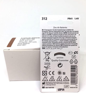 Pile auditive Widex taille 312 sans mercure, piles bouton au zinc-air