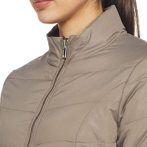 2025 chaqueta acolchada con cremallera larga de moda para mujer hecha a medida transpirable nailon algodón impermeable estilo holgado soporte impreso - Product Image 4