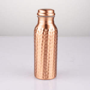 Botella de agua de Yoga de cobre puro de lujo Premium Jamsons diseño martillado de exportación para agua hirviendo - Product Image 4