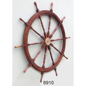 Hermosa rueda de barco Náutica de 48 ", rueda de barco de madera para decoración de paredes y fabricación de ruedas de barco de diseño moderno - Product Image 5