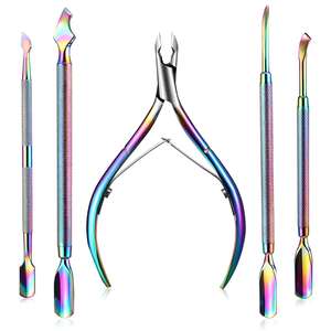 Juego de Herramientas Profesionales para el Cuidado de las Uñas, 6 Piezas, Cortaúñas, Empujador de Cutículas, Lima de Uñas para Dedos, Artículos Esenciales para el Cuidado de las Uñas, Acero Inoxidable - Product Image 3