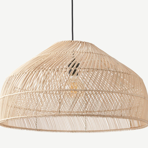 Rattan Lamp Shade, Handmade Craft Pendant Light, Art Decor Lighting, Unique/ Made in Vietnam/ SISU/ RL-629