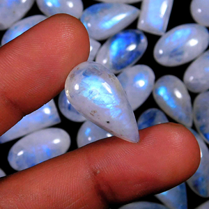 Cabochon en pierre de lune naturelle et de haute qualité, perles en quartz clair, facettes ammolite, pierres précieuses, en cristal, ensembles cadeaux - Product Image 6