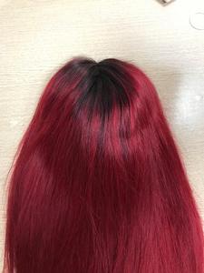Pelucas frontales de encaje de cabello humano transparente HD, extensión de cabello de color rojo Remy vietnamita alineado de cutícula al por mayor - Product Image 3