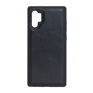 Capa de couro genuíno para celular, acessórios de telefone celular nova premium para samsung note 10 plus