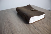 Diario de cuero Cuaderno de escritura recargable-Cuaderno de viajero