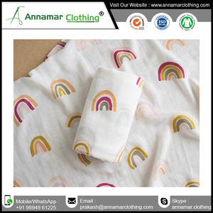 GOTS organic baby muslin swaddle <b>blanket</b> cotton bamboo receiving baby muslin swaddle wrap - Product Image 4