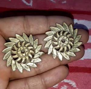 ส่วนประกอบเครื่องประดับโลหะที่สวยงามการออกแบบเครื่องประดับอินเดียยอดนิยมหาผู้จัดจำหน่ายเครื่องประดับอินเดียขนาด12X14มม. - Product Image 5