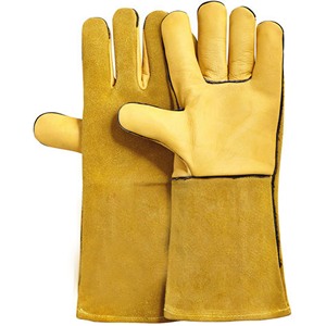 PK Tig ถุงมือเชื่อมนิรภัย,ทำจากหนังเกรนด้านหลังและทำจากหนังวัวแยกถุงมือช่างเชื่อม - Product Image 4