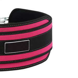 High quality <b>Weight</b> lifting Dipping <b>training</b> Belt with Chain Neoprene Gym Fitness workout Double Support Brace - Product Image 6