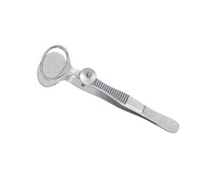 Instrumentos quirúrgicos Desmarres Chalazion Fórceps Mordazas ovaladas grandes Acero inoxidable 9 cm - Product Image 1