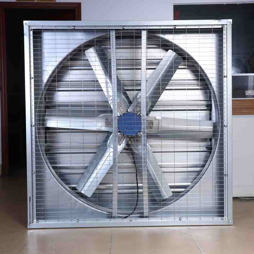 Large Airflow Exhaust Fan - 50 Inch Wall-Mounted Axial Ventilation Fan ...