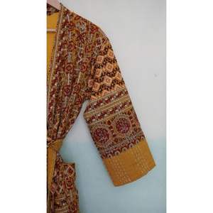 Chaqueta Kantha larga hecha a mano con estampado Floral, bata Kantha de estilo japonés, chaqueta de invierno, abrigo con cinturón de corbata, bata Kantha para ropa de dormir - Product Image 6