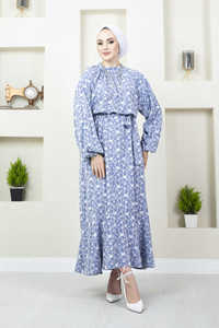 Robe hijab, vêtements islamiques, robes turques, mode modeste, abaya, tunique, robe modeste hijab - Product Image 4