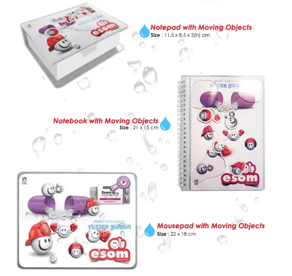 Sıvı dolu Logo mouse pads promosyon