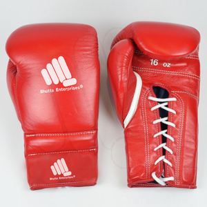Guantes de boxeo rojos de cuero genuino de alta calidad premium hechos a medida para sparring y entrenamiento de boxeo profesional RTS ganador - Product Image 4