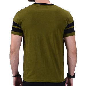 Camiseta con dobladillo curvo de ajuste Regular de algodón 100% para hombre, con estampado por sublimación, ropa deportiva de estilo callejero - Product Image 5