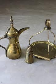 คุณภาพสูงสีทองทองเหลืองหม้อกาแฟ Dallah สำหรับชาและกาแฟสำหรับบ้านและร้านอาหาร - Product Image 5
