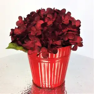 Metal saksı-şeker gül renk Metal ekici-çiçeklik-ev dekorasyonu-bitki tutucu-Metal kova