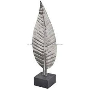 รูปปั้นใบไม้สไตล์โบราณฐานหินอ่อนอลูมิเนียมกลางแจ้งพิมพ์โลโก้ที่กำหนดเองตกแต่งบ้านดีไซน์ล่าสุด - Product Image 6