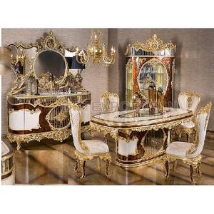 Perfect Dining Room Furniture in Luxury Design Luxury Gold Style Dining Room Furniture Set Buy Golden Dining Room Furniture Ser - Product Image 1