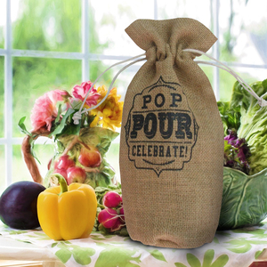 Bolsa de Lona Multiusos con Cordón, 100% Algodón Reciclado, con Logotipo Impreso Personalizado, Natural o Teñida - Product Image 3
