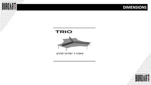 BUROART TRIO Modern Design Durable E1 Grade MDF Wooden Panel Three-Person Modular Cubicle Office Partition <b>Workstation</b> Office - Product Image 4